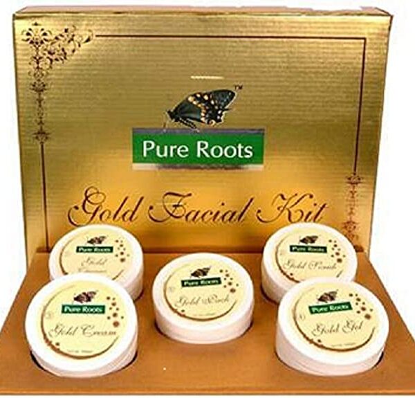 Pure Roots 300g Gold Facial Kit